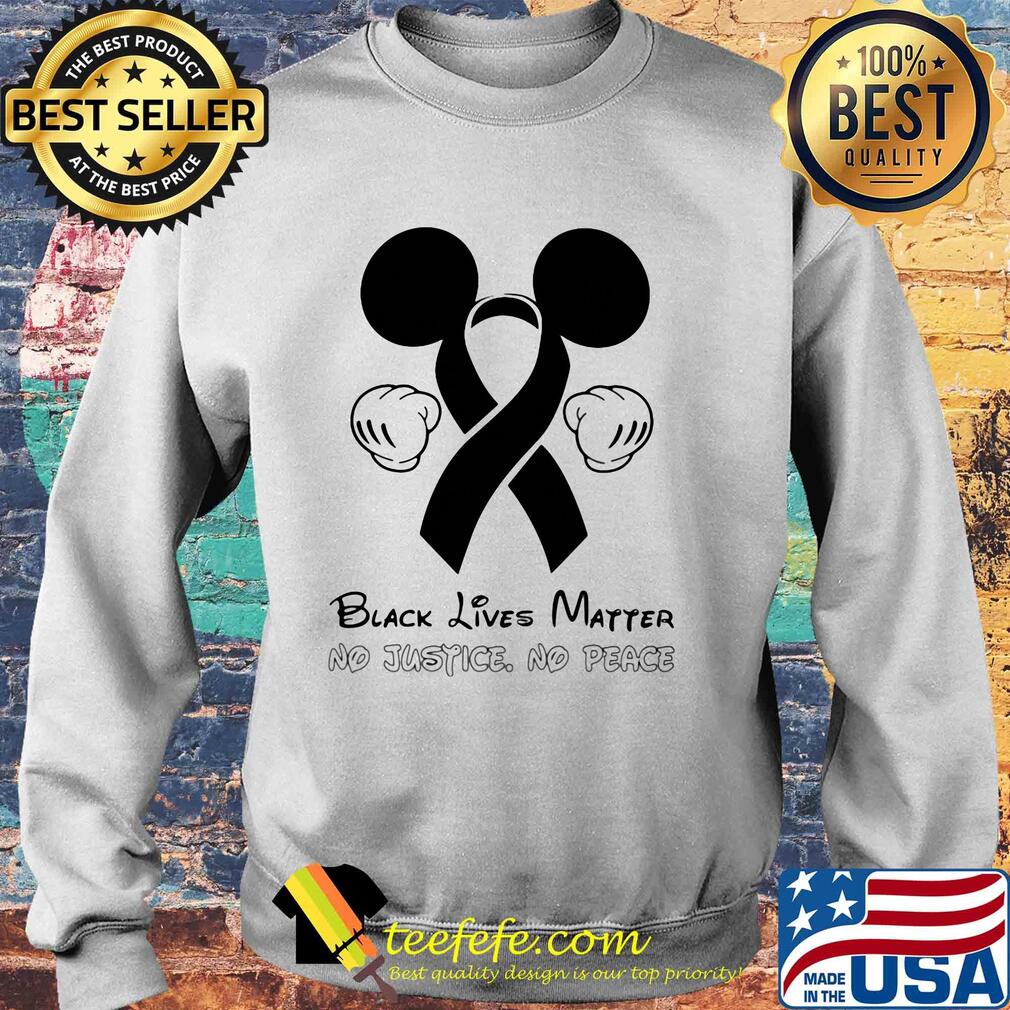 Disney mickey mouse black lives matter no justice no peace cancer awareness s Sweater Disney mickey mouse black lives matter no justice no peace cancer awareness s Sweater