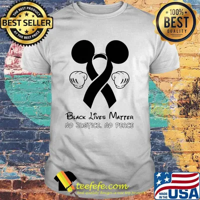Disney mickey mouse black lives matter no justice no peace cancer awareness shirt