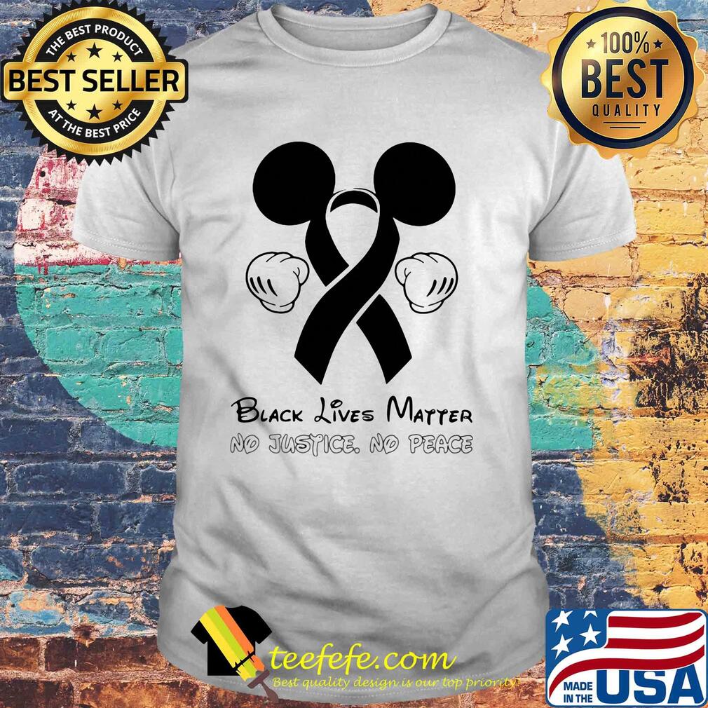 Disney mickey mouse black lives matter no justice no peace cancer awareness shirt Disney mickey mouse black lives matter no justice no peace cancer awareness shirt