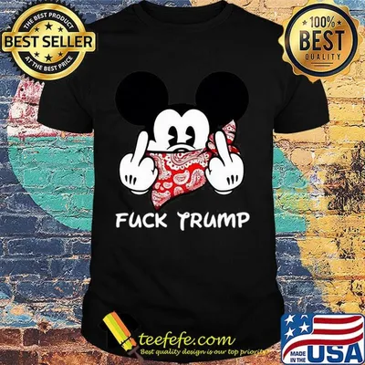 Disney mickey mouse fuck trump shirt