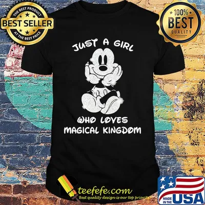 Disney mickey mouse just a girl who loves magical kingdom diamond shirt