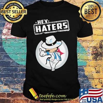 Disney mickey mousehey haters pittsburgh steelers football shirt