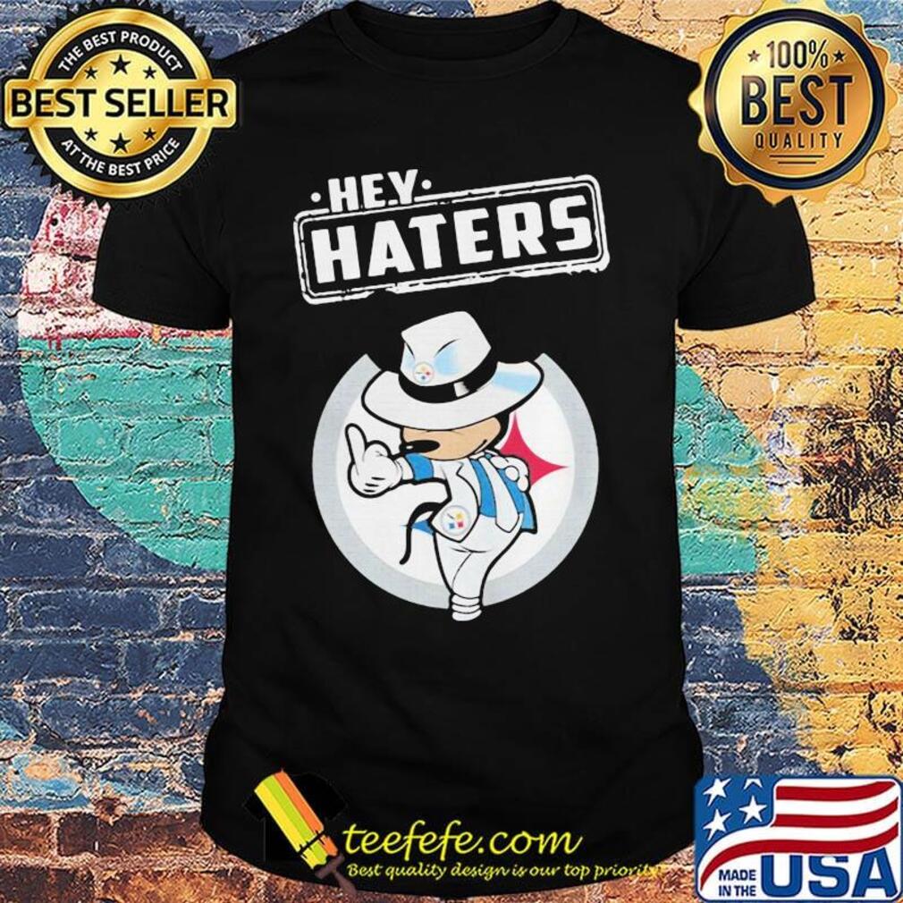 Disney mickey mousehey haters pittsburgh steelers football shirt