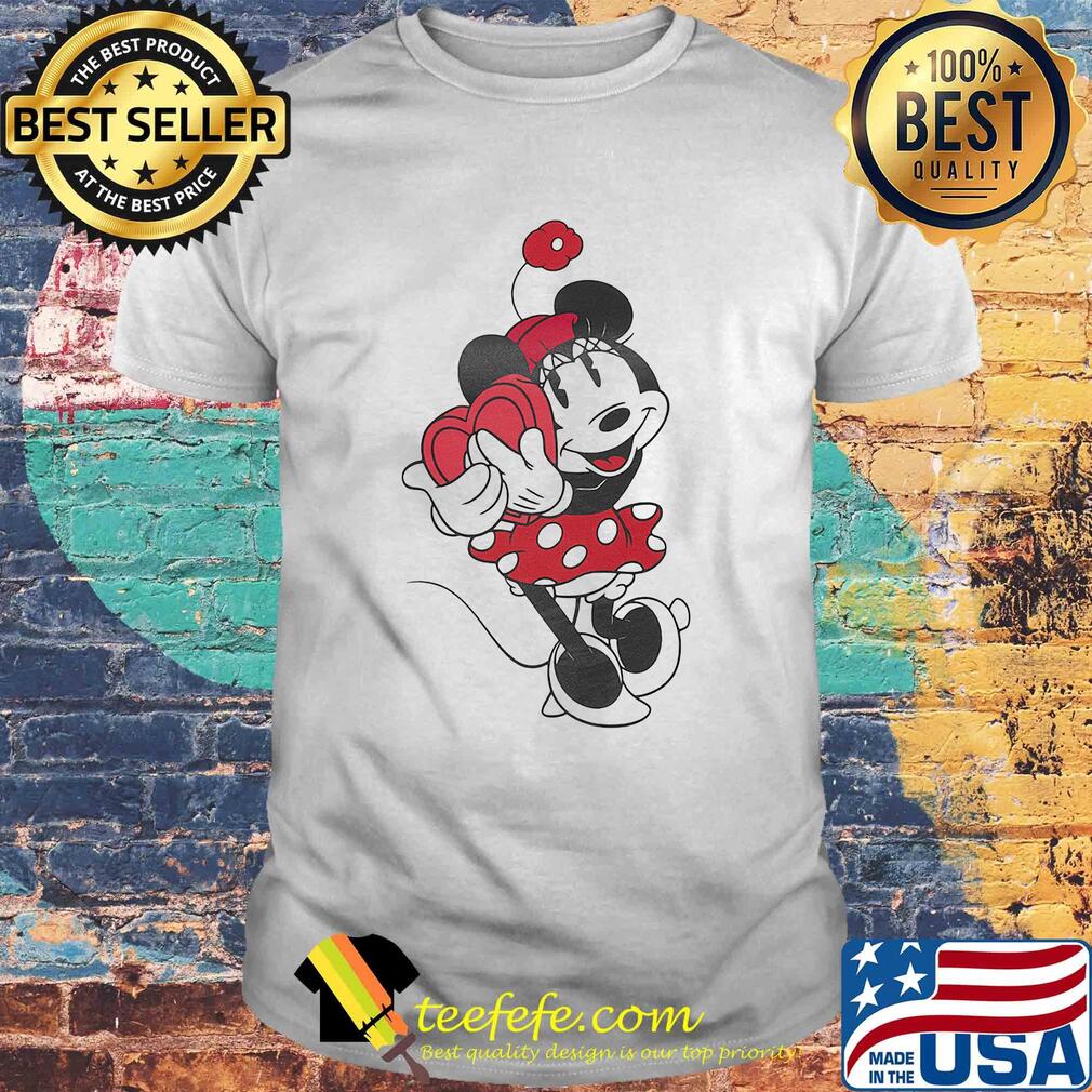 Disney minnie mouse hug heart shirt