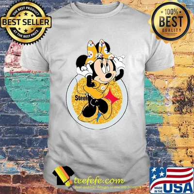 Disney minnie mouse pittsburgh steelers football shirt