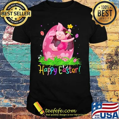 Disney piglet happy easter flowers shirt