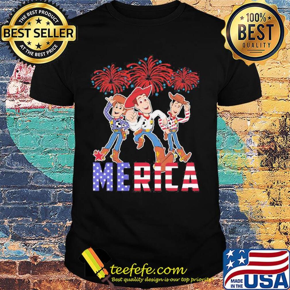 Disney pixar toy woody merica firework american flag independence day shirt Disney pixar toy woody merica firework american flag independence day shirt