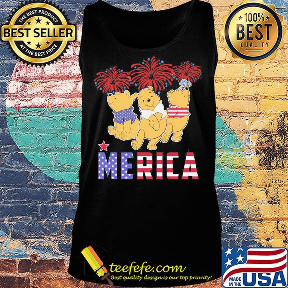 Disney pooh merica firework american flag independence day s Tank top Disney pooh merica firework american flag independence day s Tank top