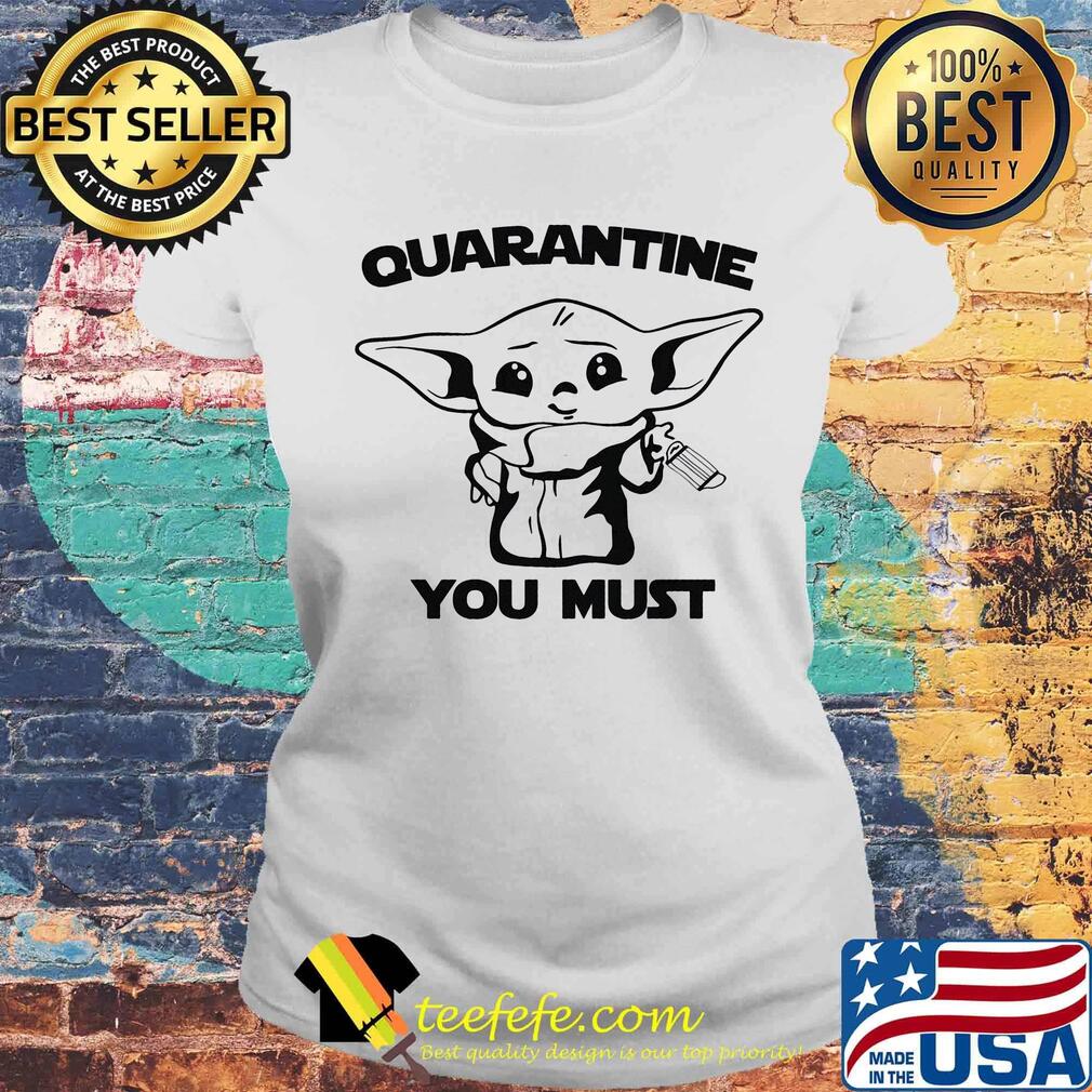 Disney Star Wars Baby Yoda Quarantine Lockdown Mandalorian Shirt Laides tee Disney Star Wars Baby Yoda Quarantine Lockdown Mandalorian Shirt Laides tee