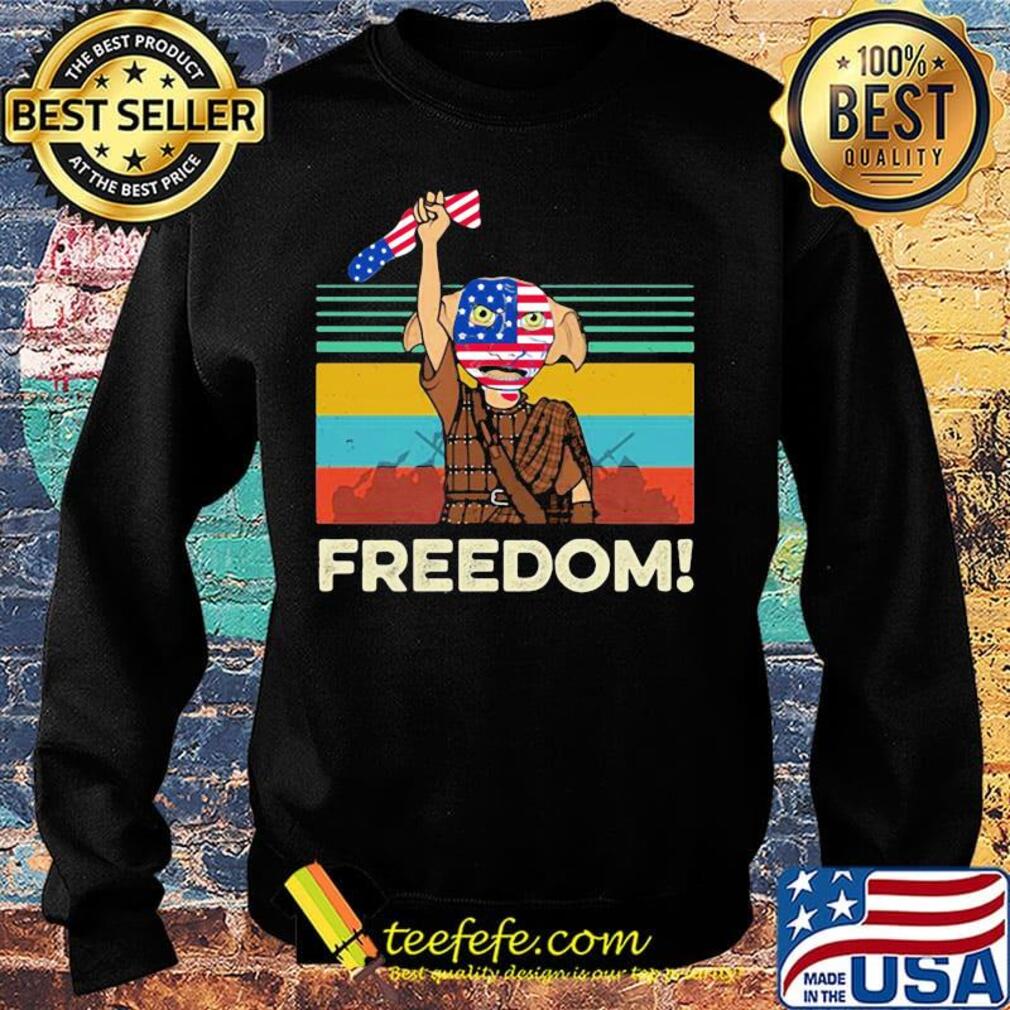 Dobby harry potter freedom american flag independence day vintage retro s Sweater Dobby harry potter freedom american flag independence day vintage retro s Sweater