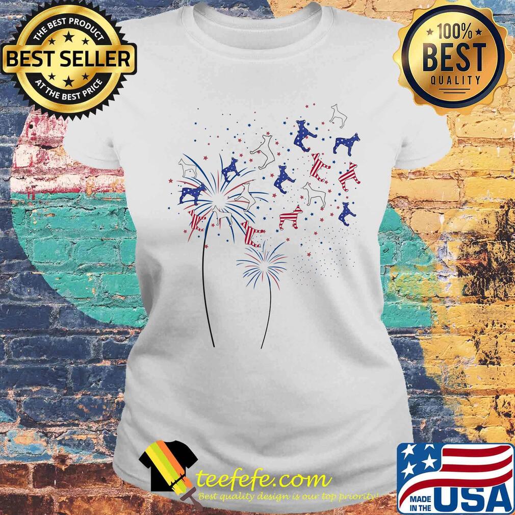 Doberman Flowers America Independence Day Shirt Laides tee Doberman Flowers America Independence Day Shirt Laides tee