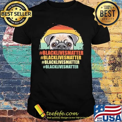 Dog Black Lives Matter Vintage Retro Shirt