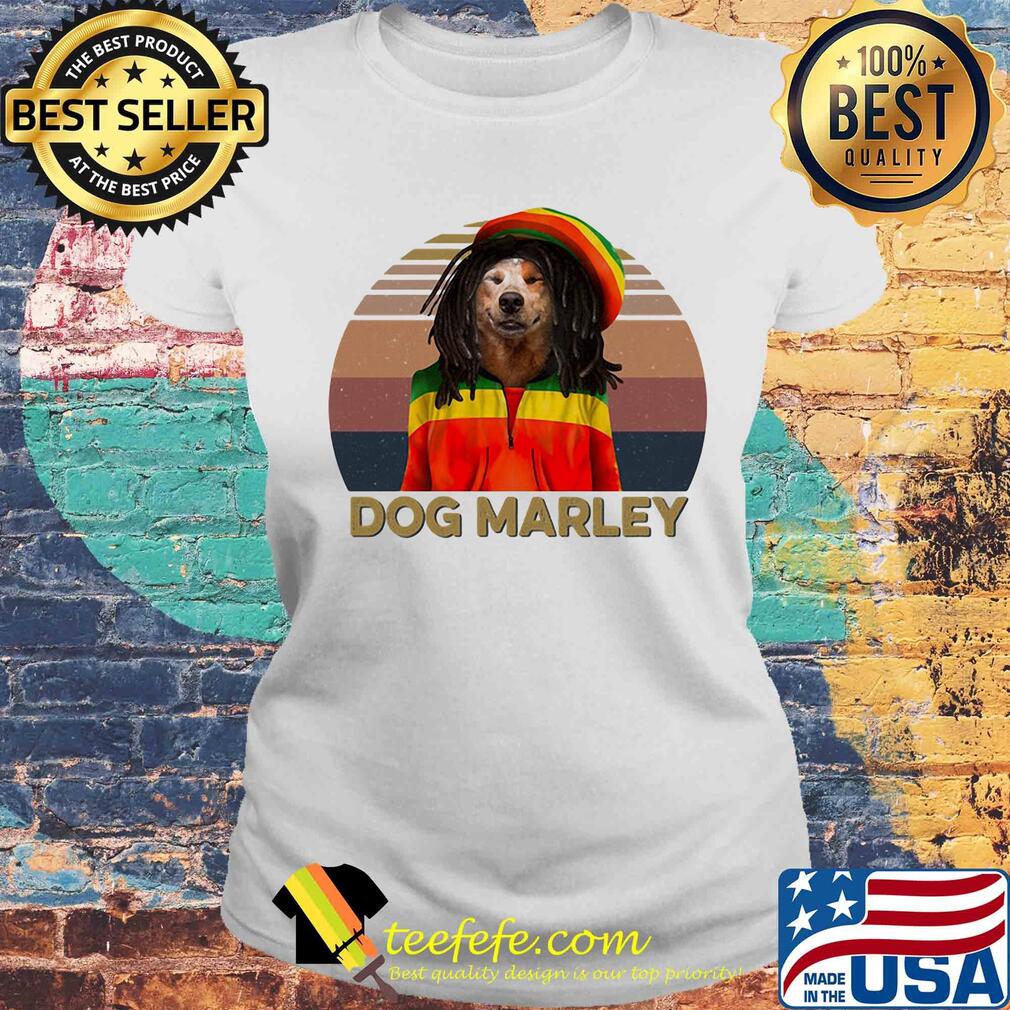 Dog marley vintage retro s Laides tee Dog marley vintage retro s Laides tee