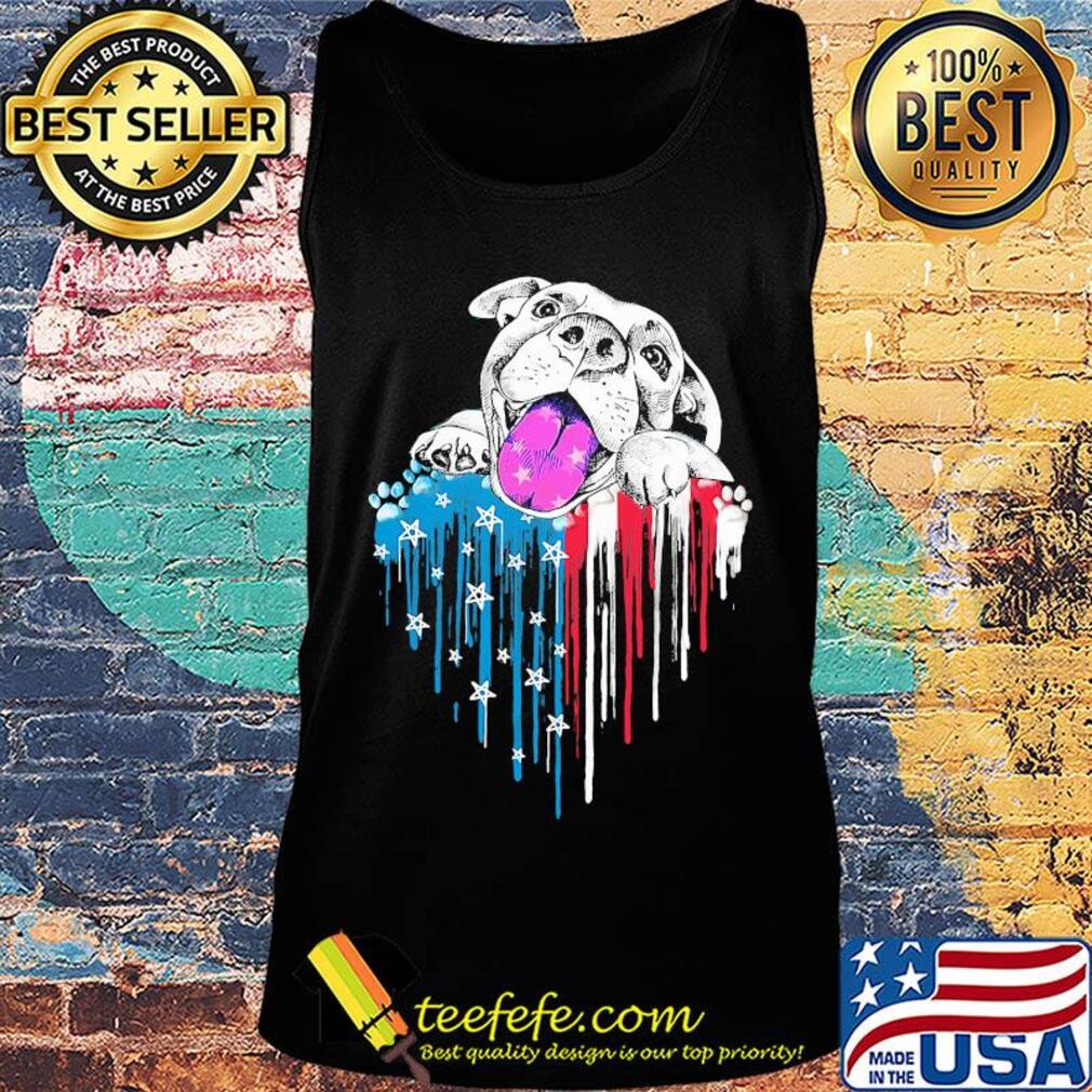 Dog paw heart American flag veteran Independence Day s Tank top Dog paw heart American flag veteran Independence Day s Tank top