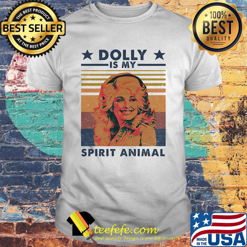 Dolly parton is my spirit animals vintage retro stars shirt