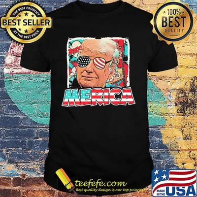 Donald trump merica american flag 4th of july independence day shirt
