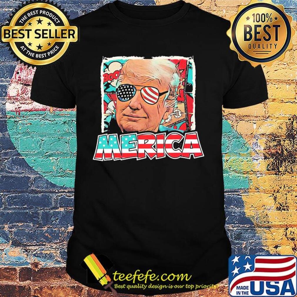 Donald trump merica american flag 4th of july independence day shirt