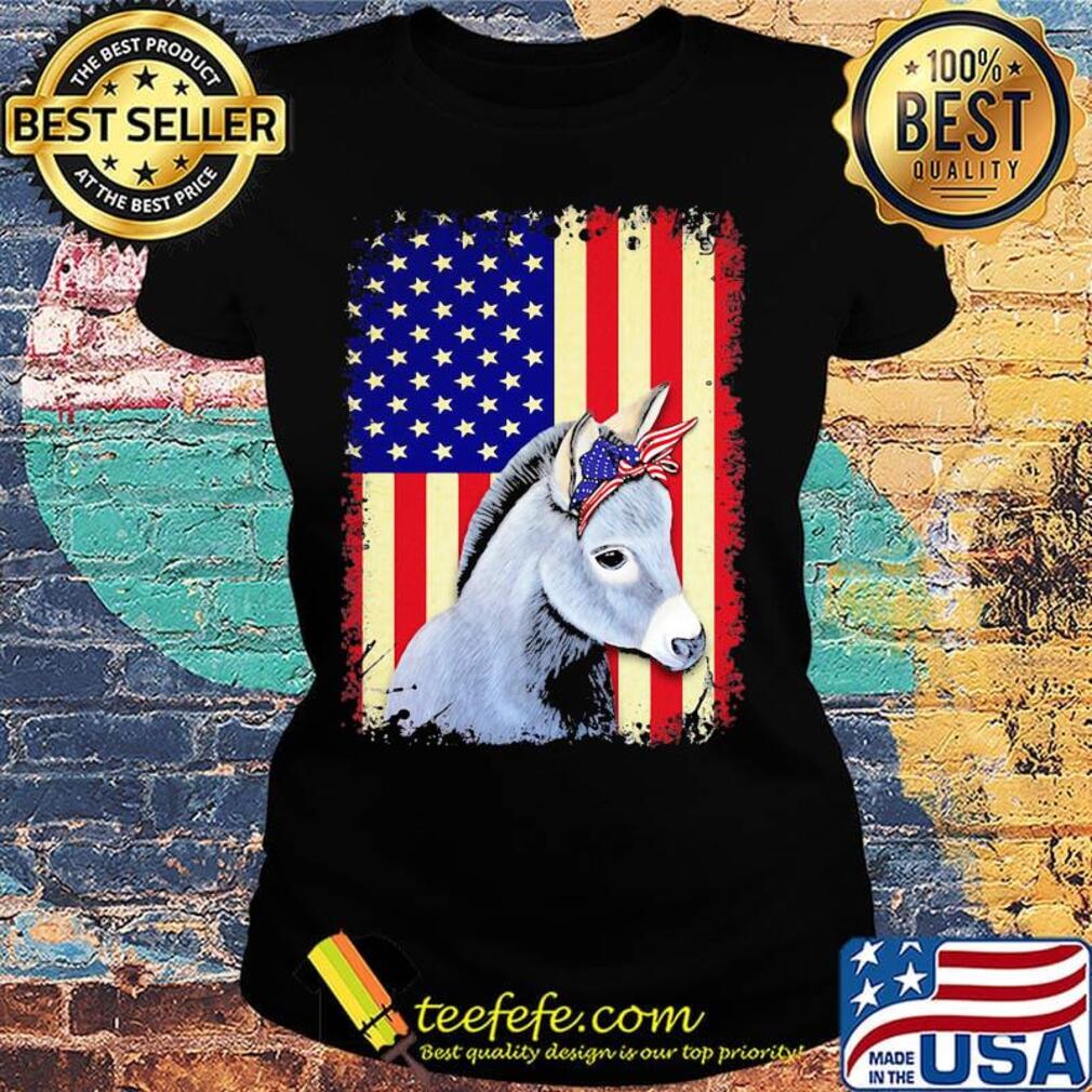 Donkey american flag independence day s Ladies tee Donkey american flag independence day s Ladies tee
