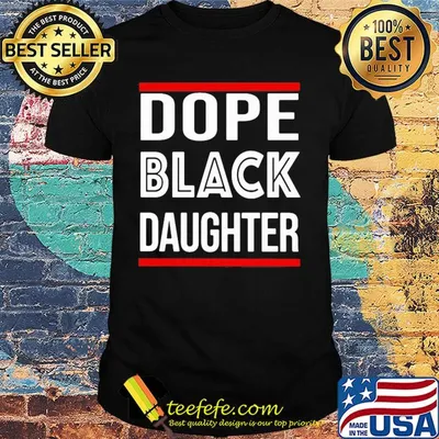 Dope black daughter red line shirt
