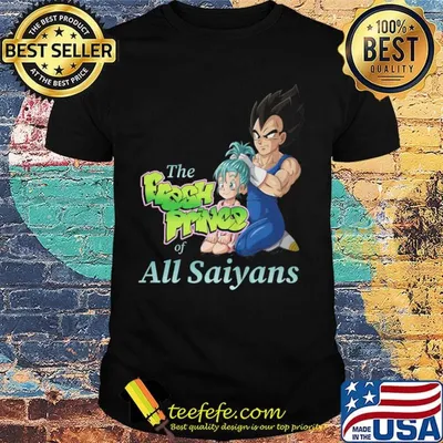 Dragon ball 7 son goku and bulma the fresh prince of all saiyans shirt