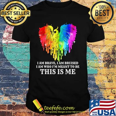 Dragon LGBT I am brave I am bruise I am who I'm meant to be this is me shirt