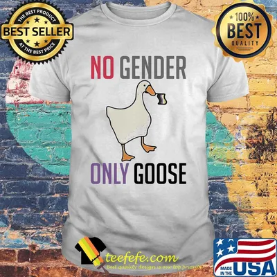 Duck no gender only goose flag shirt