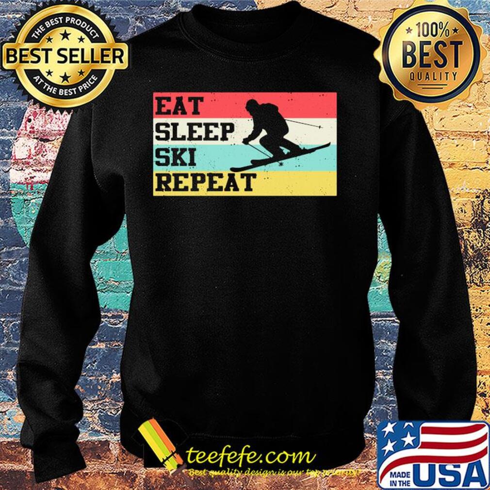 Eat sleep ski repeat vintage retro s Sweater Eat sleep ski repeat vintage retro s Sweater