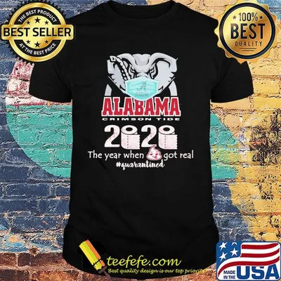 Elephant mask alabama crimson tide 2020 the year when shit got real quarantined toilet paper shirt
