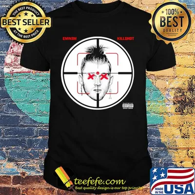 Eminem killshot gun rap hip hop shirt