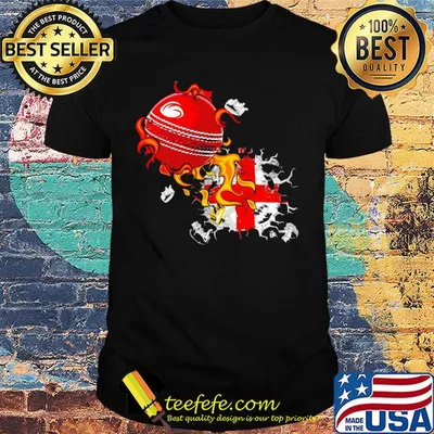 England cricket flag fire shirt