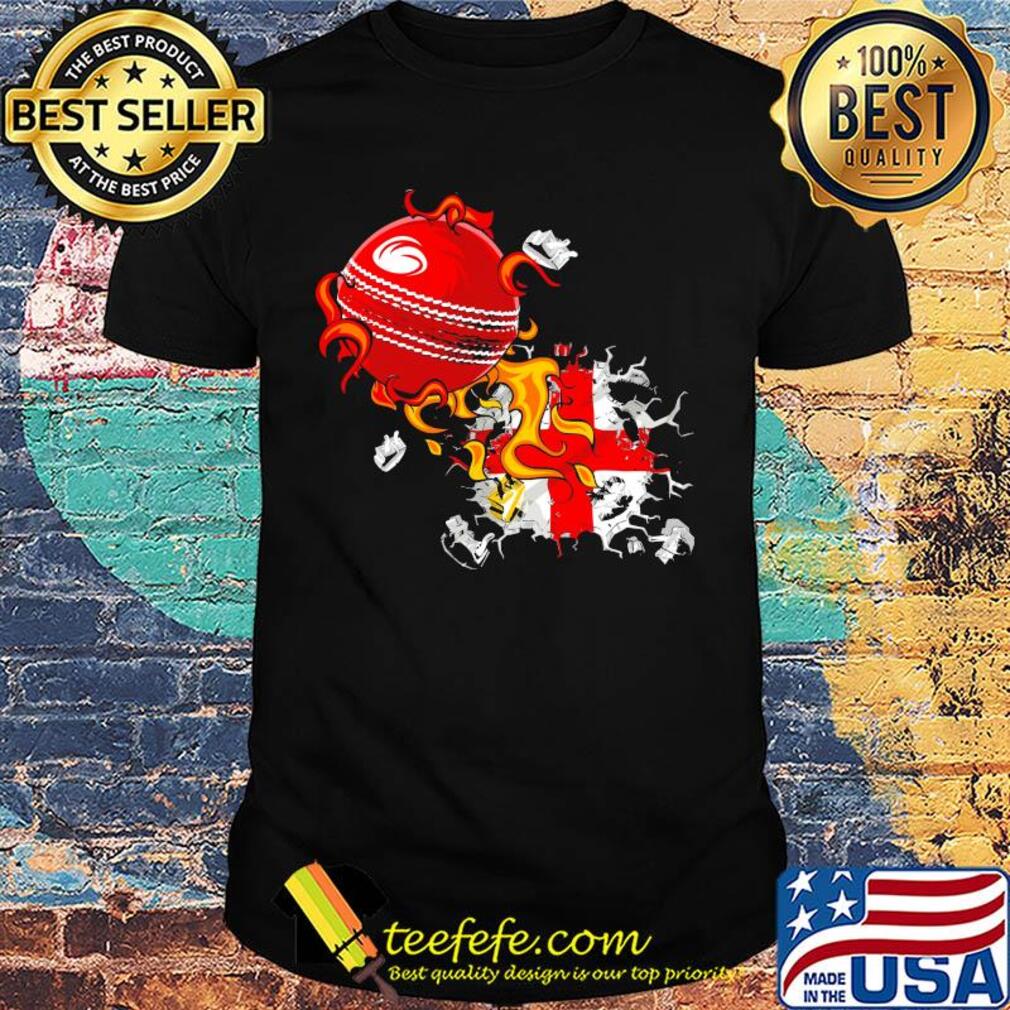 England cricket flag fire shirt England cricket flag fire shirt
