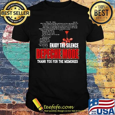 Enjoy the silence depeche mode thank you for the memories shirt