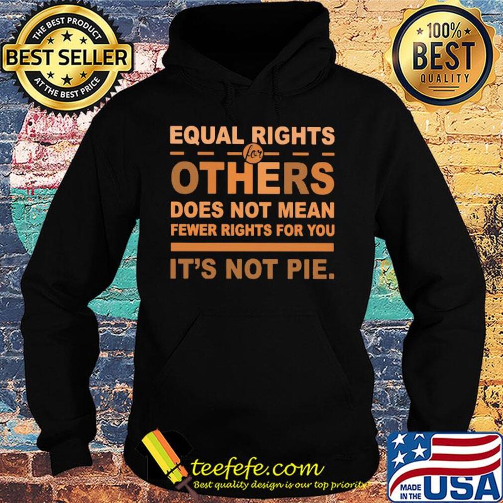 Equal rights for others does not mean fewer rights for you it's not pie vintage s Hoodie Equal rights for others does not mean fewer rights for you it's not pie vintage s Hoodie