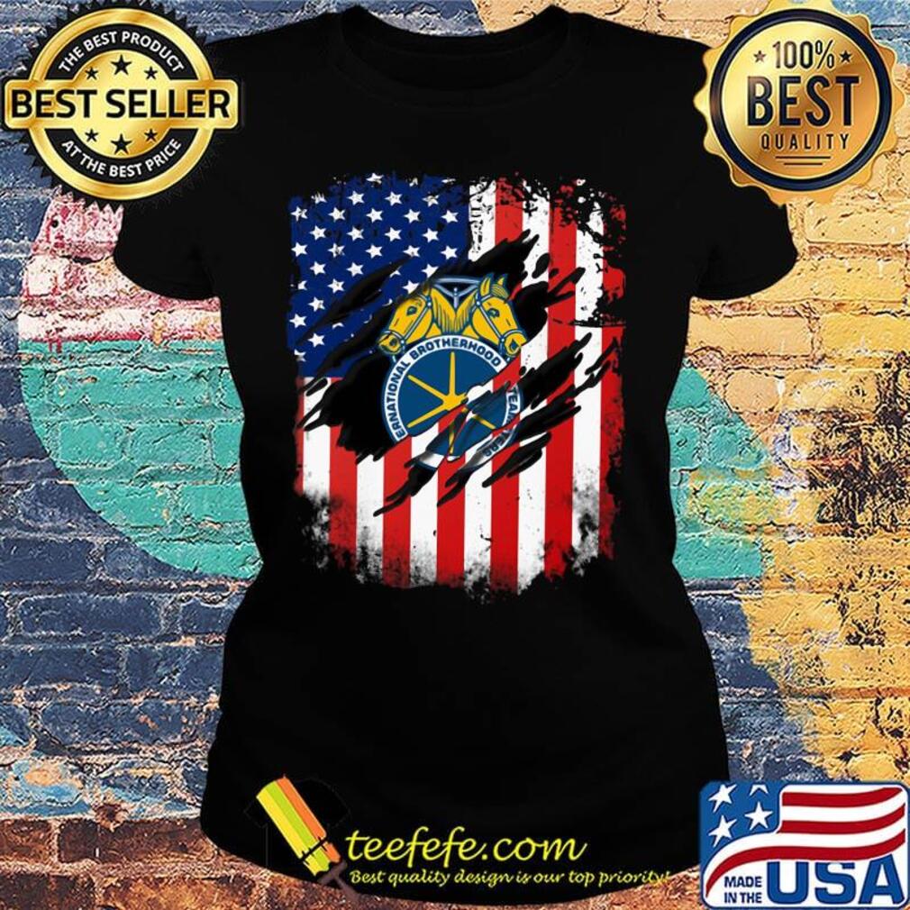 Ernational brotherhood American flag s Ladies tee Ernational brotherhood American flag s Ladies tee