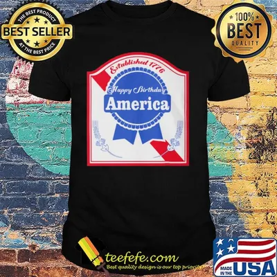 Established 1776 happy birthday america flag shirt