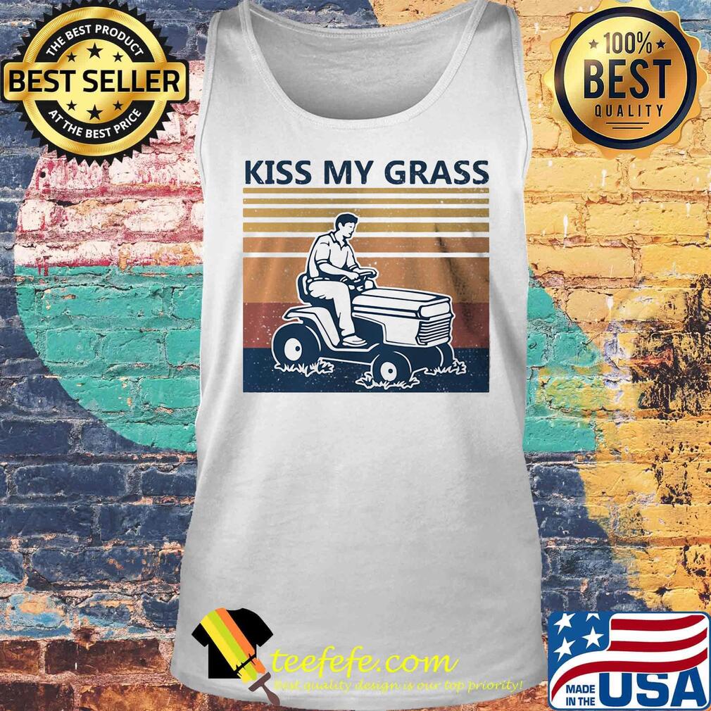 Farmer kiss my grass vintage retro s Tank top Farmer kiss my grass vintage retro s Tank top