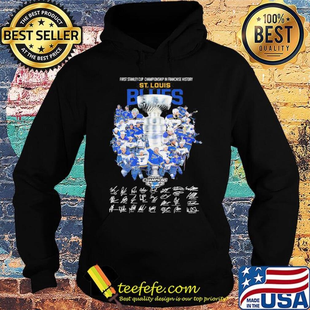 First stanley cup championship in franchise history st. Louis blues signatures s Hoodie First stanley cup championship in franchise history st. Louis blues signatures s Hoodie
