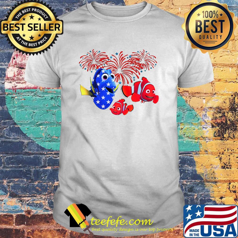 Fish American Flag Independende Day Shirt