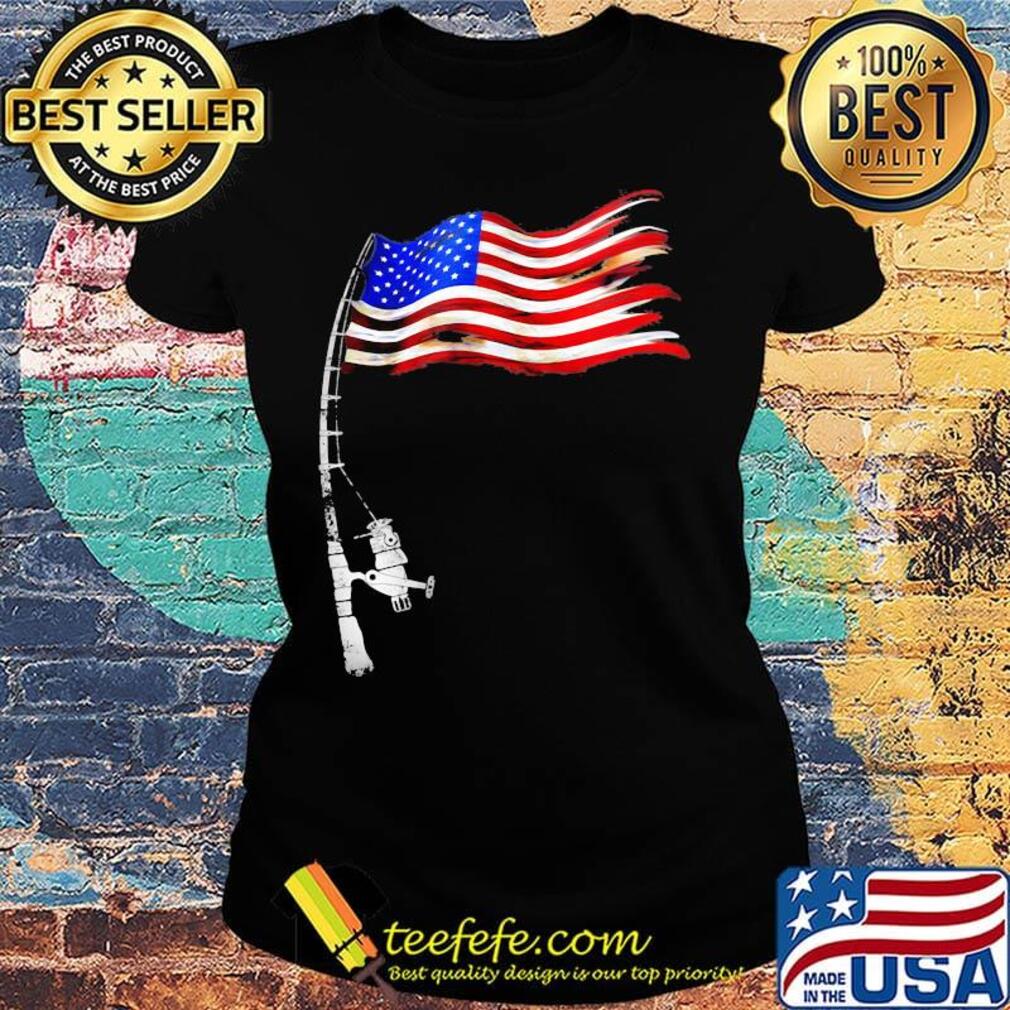 Fishing american flag happy independence day s Ladies tee Fishing american flag happy independence day s Ladies tee