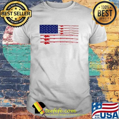 Fishing american flag independence day shirt
