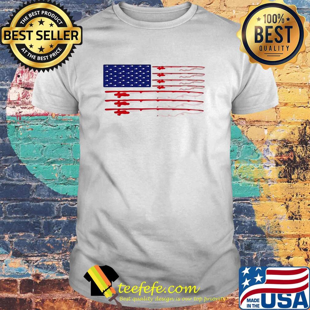 Fishing american flag independence day shirt