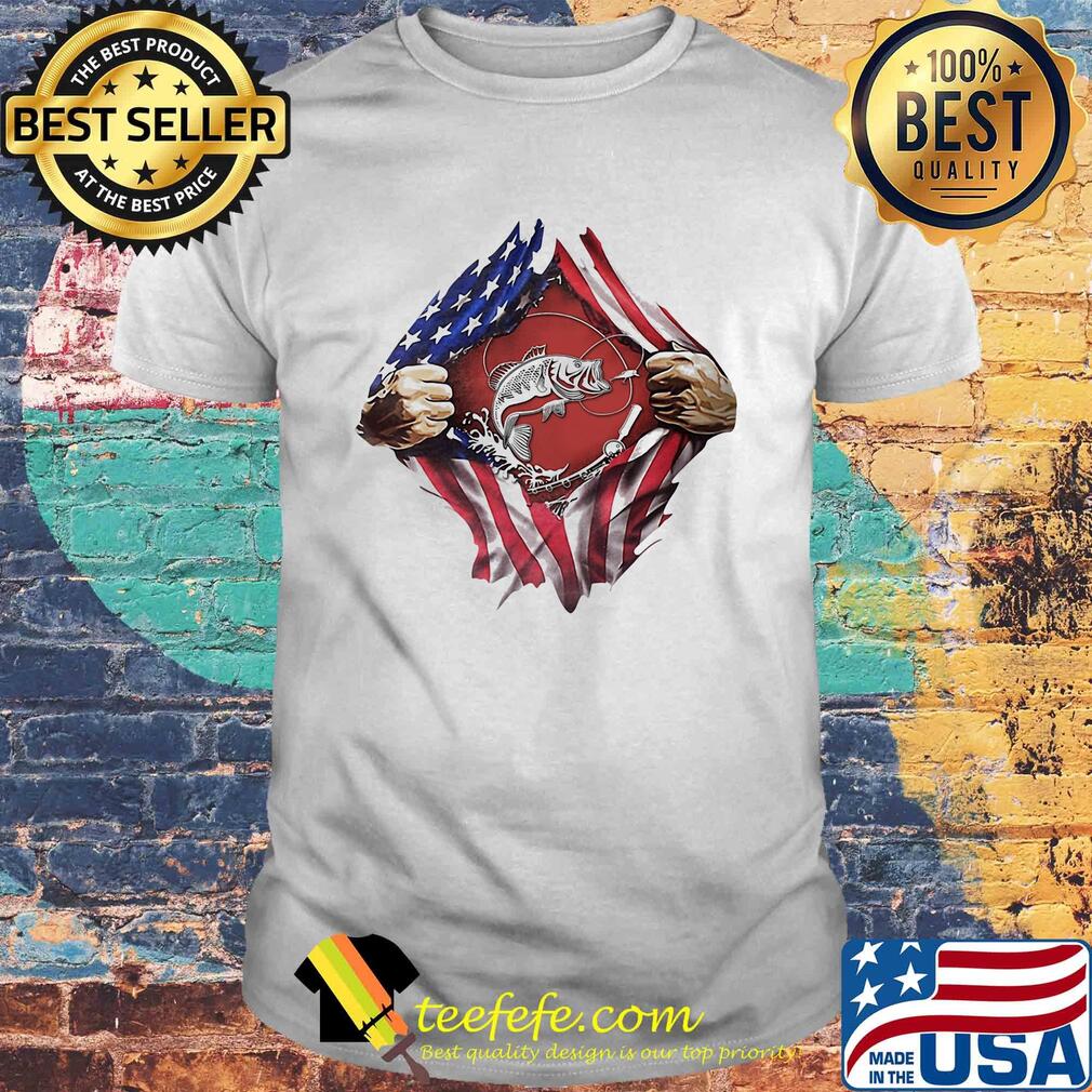 Fishing American flag veteran Independence Day hand shirt (2)