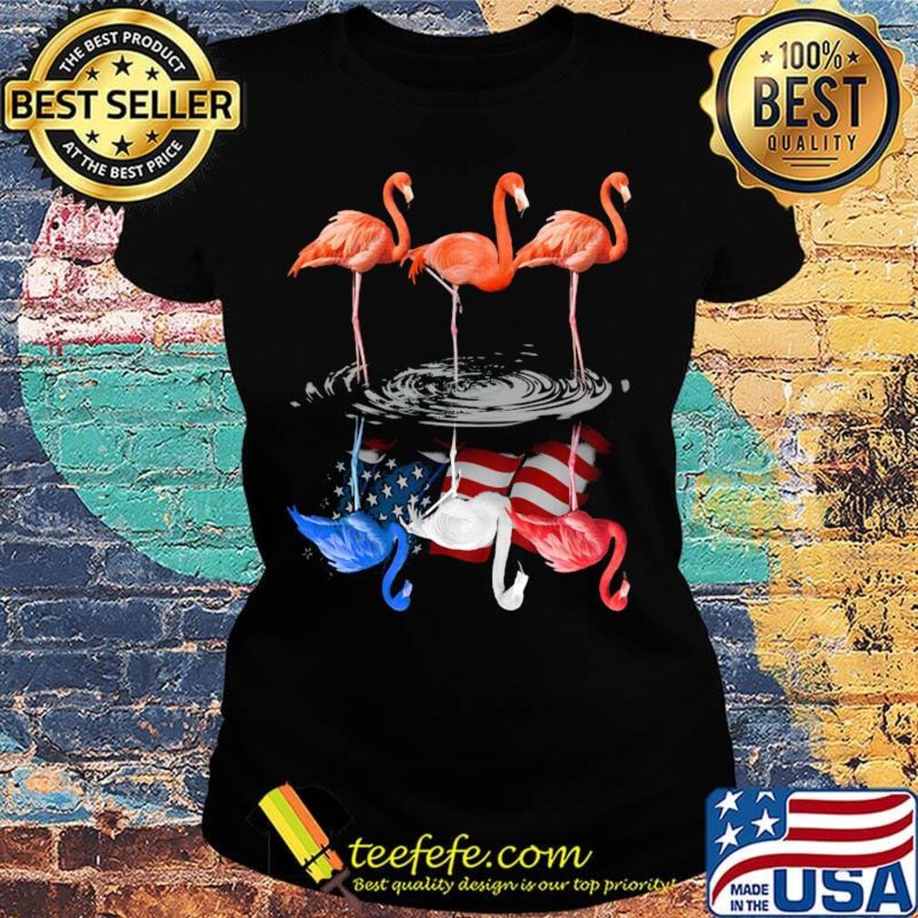 Flamingo With Special Shadow Independence Day Shirt Ladies tee Flamingo With Special Shadow Independence Day Shirt Ladies tee