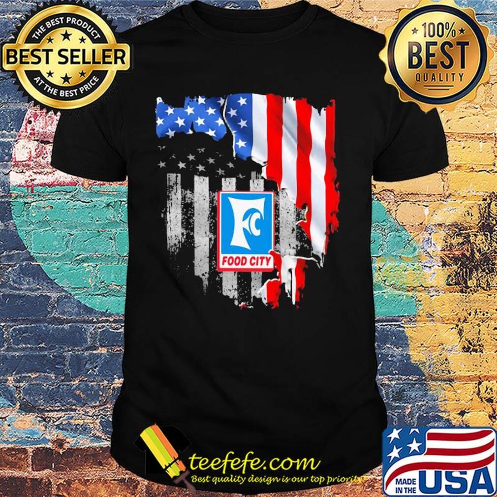 Food city american flag independence day shirt