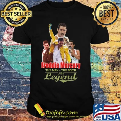 Freddie mercury the man the myth the legend thank you for the memories shirt