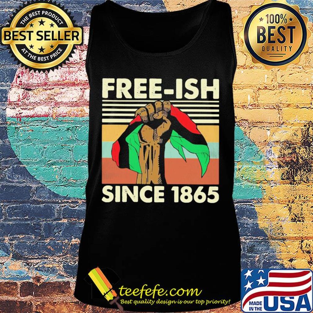 Free-ish black since 1865 vintage retro flag s Tank top Free-ish black since 1865 vintage retro flag s Tank top