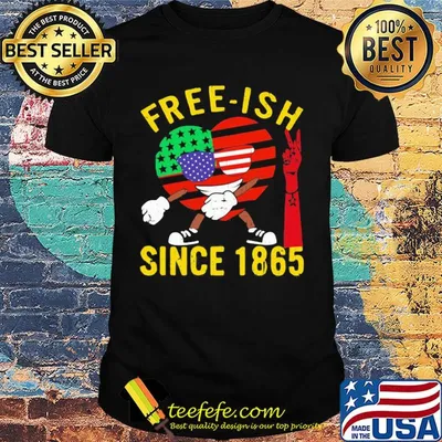 Free-ish since 1865 heart American flag veteran Independence day shirt