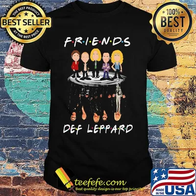 Friends Def Leppard water reflection shirt