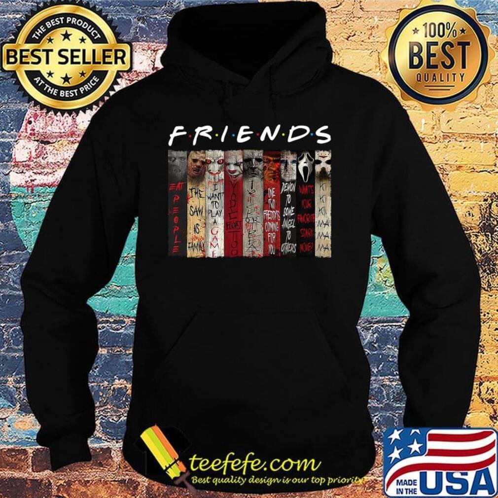 Friends halloween horror characters signatures s Hoodie Friends halloween horror characters signatures s Hoodie