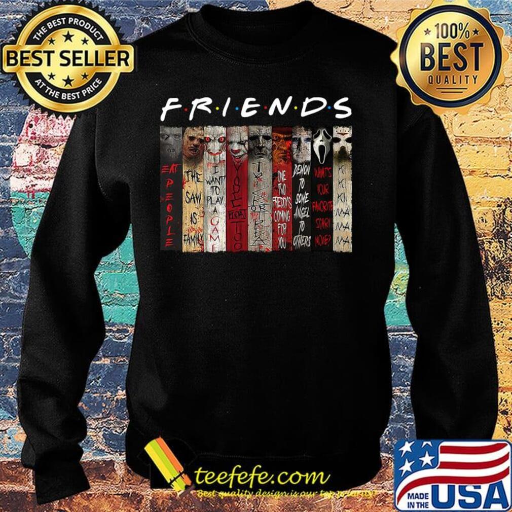Friends halloween horror characters signatures s Sweater Friends halloween horror characters signatures s Sweater
